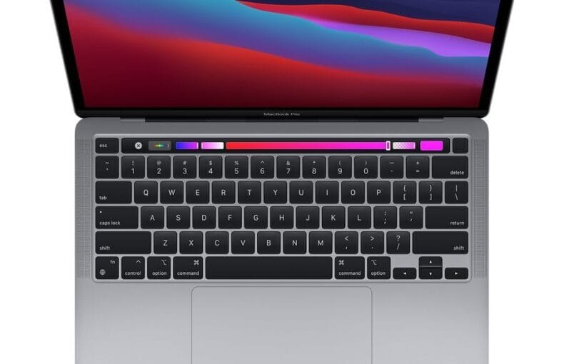 apple macbook pro 13 touch bar i7 2.3 32 gb ssd 2tb 2020 grigio siderale (ottimo)