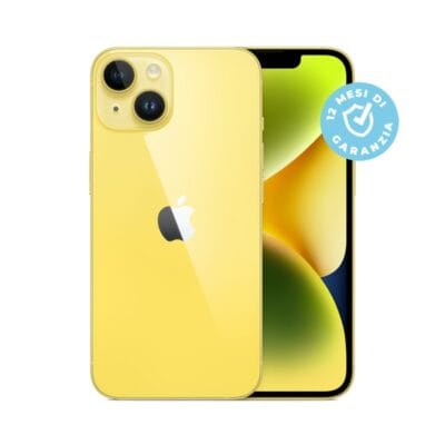 iPhone giallo con doppia fotocamera e garanzia 12 mesi