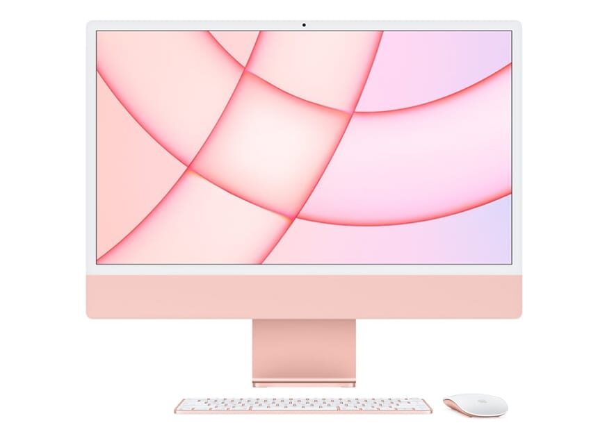 apple imac 24 (4 porte) m3 | ram 8 hd 512 gb | 2023 pink | mouse & tastiera (nuovo)