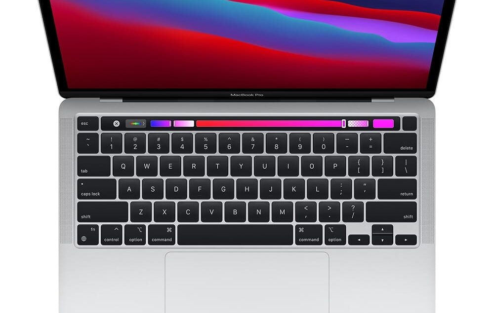 MacBook Pro aperto con Touch Bar