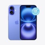 iPhone blu vista fronte e retro