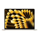 Laptop moderno con sfondo astratto giallo e nero