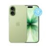 iPhone verde vista fronte e retro