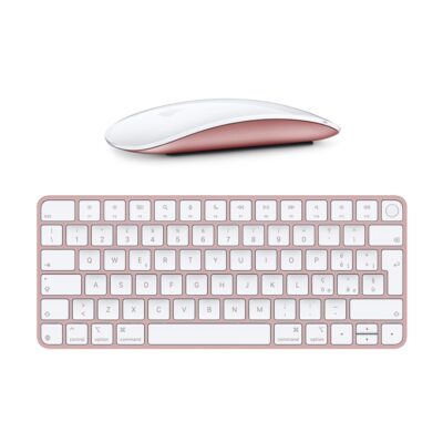 KIT APPLE MOUSE + TASTIERA ROSA (GRADO ECCELLENTE)